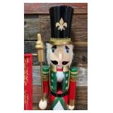 Nutcracker - 3 foot tall - light up and red banner - Retail 130