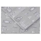 True North by Sleep Philosophy Cozy Flannel Warm 100% Cotton Sheet - Novelty Print Animals Stars Cute Ultra Soft Cold Weather Bedding Set, King, Bear 4 Piece