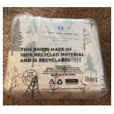 Cotton Brand Heavyweight Flannel King Sheet Set Winter Holiday Themed Sheet Set, One Fitted Shest 78” x 80” One Flat Sheet 108” x 102” and Two King Pillowcases 20” x 40”