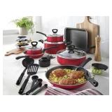 Cooks 30-pc Aluminum Non-Stick Cookware Set Red Color