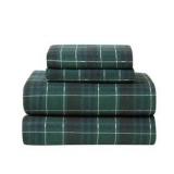 Queen - London Fog Cotton Flannel 4pc Sheet Set - 1 - Flat 1 - Fitted - 2 Pillow Cases -