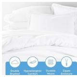 Duvet Cover King Size - 108"x96" Ultra Soft King Duvet Cover 3 Piece Set with Zipper Closure - Experience Comfort Like No Other - Durable & Soft Brushed Microfiber