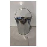 2 Pack Metal Pails with Handle - 10 Liter - great for holiday parties, crafters, winter decorations, potting penitential trees or plants