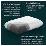 Tuft & Needle Original Foam Pillow, Standard Size with T&N Adaptive Foam, Cooler & More Supportive Than Memory Foam Pillows, CertiPUR-US and Greenguard Gold Certified