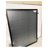 Black Wood Glass Framed Sports Card Display Shelf, Proudly Display Your Best Sports Cards in This Display Case, New in Origjnal Box, Protective Film Still Attached