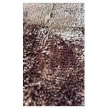 Fluffy Brown Bath Rug For Toilet