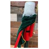 Nutcracker - 3 foot tall - green velvet coat and gems - Retail $192