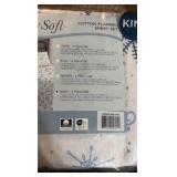 King Sheet Set - TRULY SOFT Let It Snow Flannel 4-Piece King Sheet Set in Multiple, Cotton Flannel, All Season, Oeko-TEX Certified