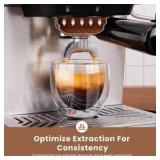 Gevi Espresso Machine with 58mm Portafilter & Milk Frother, 20 Bar Compact Expresso Machines for Home, Professional Espresso Coffee Machines for Cappuccino & Latte, Stainless Steel (Silver) Retail $14