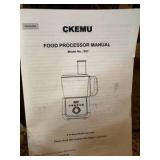 Ckemu Food Processor Model Number E07 Out of Box