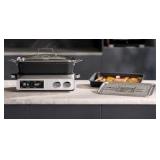 Pro Slow Cooker 10 Quart, 8-in-1 Programmable PFOA-Free Ceramic Coated Multi-Cooker with Grill Pan, Steaming Plate