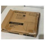 SONGMICS 11.8 Inches Small Folding Storage Ottoman Cube Dark Gray
