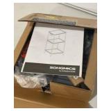 SONGMICS 3-Tier Wire Bathroom Shelf with Hook
