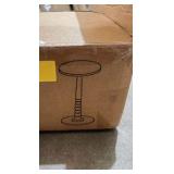VASAGLE Mariel Collection Round Side Table, Minor Scratches , Small Sofa Table, Bedside Table, Solid Wood Leg, Mid-Century Modern Style, for Living Room, Bedroom, Chestnut Walnut LET293KX01 - Assembly