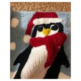 Avanti Home Bath Rug, Seat Cover and Contour Mat, for Toilet and Bathroom, Bath Rug is 17” x 24”, Seat Cover 18.5” x 16.5” and contour mat is 17” x 17” Penguin Themed