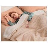 Sealy® Flannel & Sherpa Heated Midweight Blanket Full Sized With Digital Controller, New in Box, Still Sealed in Original Bag, Unopened