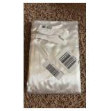 Madison Park Essentials Satin Pillowcasd Set, Two White Satin Pillow Cases
