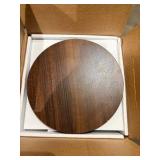 VASAGLE Mariel Collection Round Side Table, Minor Scratches Small Sofa Table, Bedside Table, Solid Wood Leg, Mid-Century Modern Style, for Living Room, Bedroom, Chestnut Walnut LET293KX01 - Assembly R