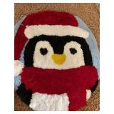 Avanti Home Bath Rug, Seat Cover and Contour Mat, for Toilet and Bathroom, Bath Rug is 17” x 24”, Seat Cover 18.5” x 16.5” and contour mat is 17” x 17” Penguin Themed