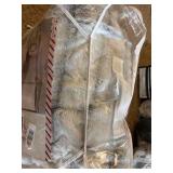 North Pole Trading Company Reversible Carved Faux Fur Comforter Full/Queen Size, Frosted Faux Fur, Reverses to Faux Mink Machine Washable