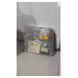 Laura Ashley Heathered Crochet Border Bath Rug - 20" x 32" - Dark Grey - Retail $30