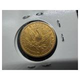 1881 $5.00 Gold Liberty Coin - 0.2419 Troy Oz. of Pure Gold