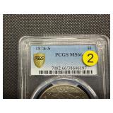 Beautiful Gem+ 1878-S Silver Morgan Dollar - PCGS MS66 - PCGS Price Guide Value for an MS66 is $1,150.00