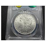 1897 Silver Morgan Dollar - PCGS MS65 CAC - PCGS Price Guide Value for an MS65 is $300