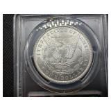 1897 Silver Morgan Dollar - PCGS MS65 CAC - PCGS Price Guide Value for an MS65 is $300