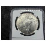 1922-S Silver Peace Dollar - NGC MS62 - NGC Price Guide Value for an MS62 is $115