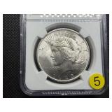 1923 Silver Peace Dollar - NGC MS64 - NGC Price Guide Value for an MS62 is $95