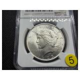 1923 Silver Peace Dollar - NGC MS64 - NGC Price Guide Value for an MS62 is $95