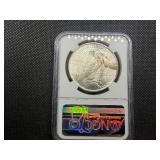 1923 Silver Peace Dollar - NGC MS64 - NGC Price Guide Value for an MS62 is $95