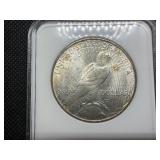 1924 Silver Peace Dollar - NGC MS65 - NGC Price Guide Value for an MS62 is $220