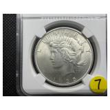 1925 Silver Peace Dollar - NGC MS62