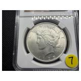 1925 Silver Peace Dollar - NGC MS62