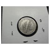Key Date 1921-D Silver Mercury Dime - Greysheet Wholesale Value for an F12 is $150