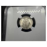 1937 Silver Mercury Dime NGC MS65 Full Bands - NGC Price Guide Value for an MS65 Full Bands is $48