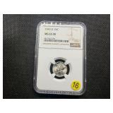 1943-D Silver Mercury Dime NGC MS65  - NGC Price Guide Value for an MS65  is $40