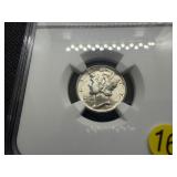 1943-D Silver Mercury Dime NGC MS65  - NGC Price Guide Value for an MS65  is $40