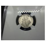 1943-D Silver Mercury Dime NGC MS65  - NGC Price Guide Value for an MS65  is $40