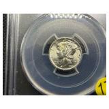 1944 Silver Mercury Dime PCGS MS65  - PCGS Price Guide Value for an MS65  is $55
