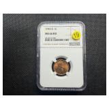 1945-D Lincoln Cent NGC MS66 RD - NGC Price Guide Value for an MS66 RD is $37.50