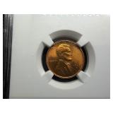 1945-D Lincoln Cent NGC MS66 RD - NGC Price Guide Value for an MS66 RD is $37.50