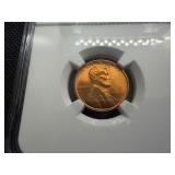 1945-D Lincoln Cent NGC MS66 RD - NGC Price Guide Value for an MS66 RD is $37.50