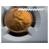 1945-D Lincoln Cent NGC MS66 RD - NGC Price Guide Value for an MS66 RD is $37.50