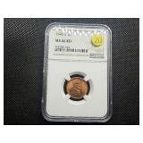 1945-S Lincoln Cent NGC MS66 RD - NGC Price Guide Value for an MS66 RD is $35