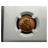 1945-S Lincoln Cent NGC MS66 RD - NGC Price Guide Value for an MS66 RD is $35