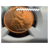 1945-S Lincoln Cent NGC MS66 RD - NGC Price Guide Value for an MS66 RD is $35