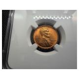 1946-D Lincoln Cent NGC MS66 RD - NGC Price Guide Value for an MS66 RD is $30